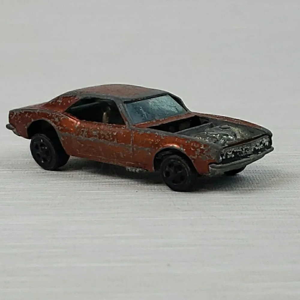 Vintage Hot Wheels Redline Custom Camaro Die Cast Car Hong Kong Mattel Toy Flaws